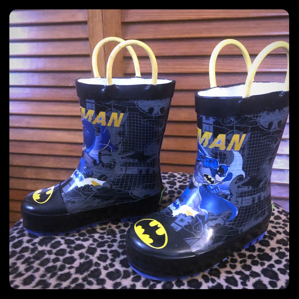 Toddlers Batman rain boots